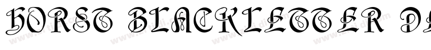 Horst Blackletter De字体转换